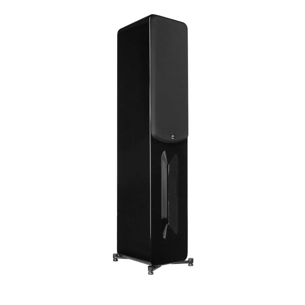 aperion-novus-n5t-tower-speaker-gloss-black-side-front-grille-on